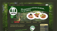 Desktop Screenshot of heimwildgerichte.de